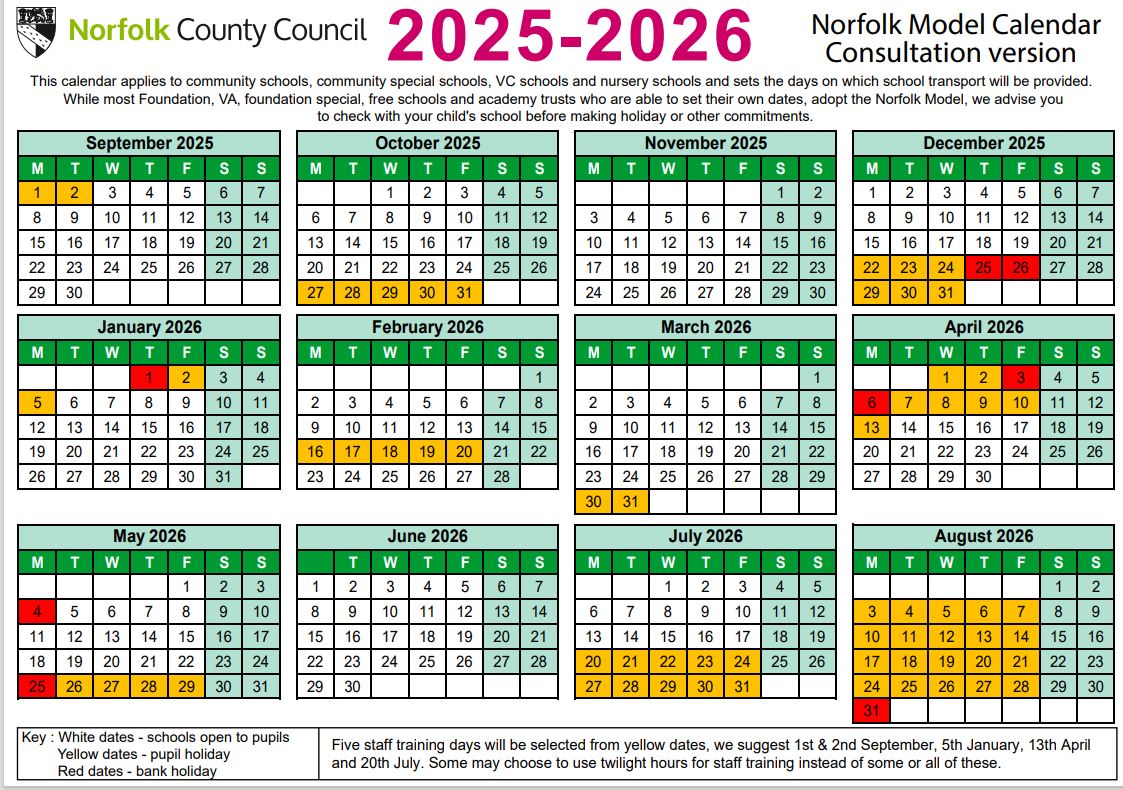 Proposed Term Dates 2025-2026